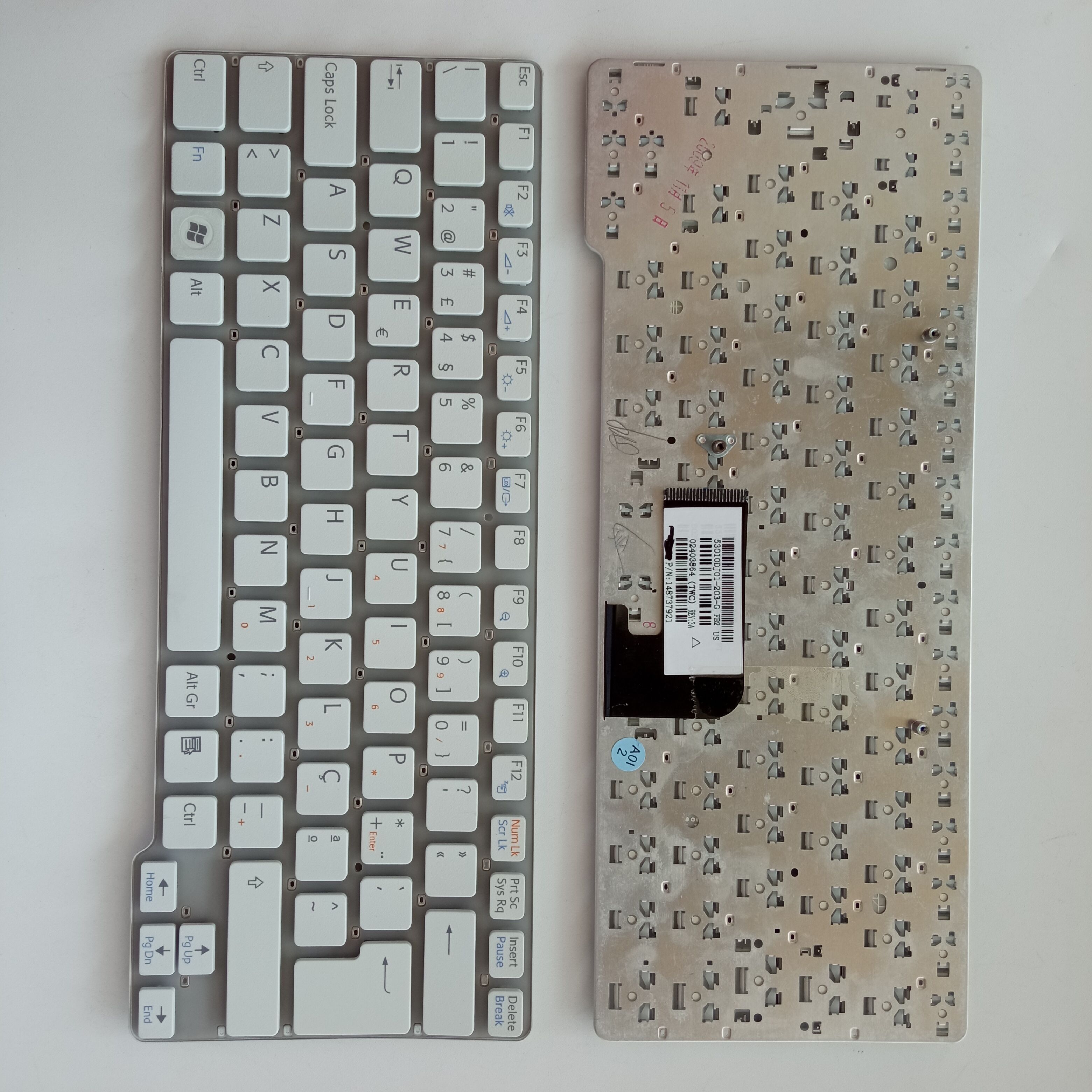 Picture of New Replacement Laptop Keyboard For SONY CW/VPC-CW/CW16EC/CW18FC WHITE PO Layout